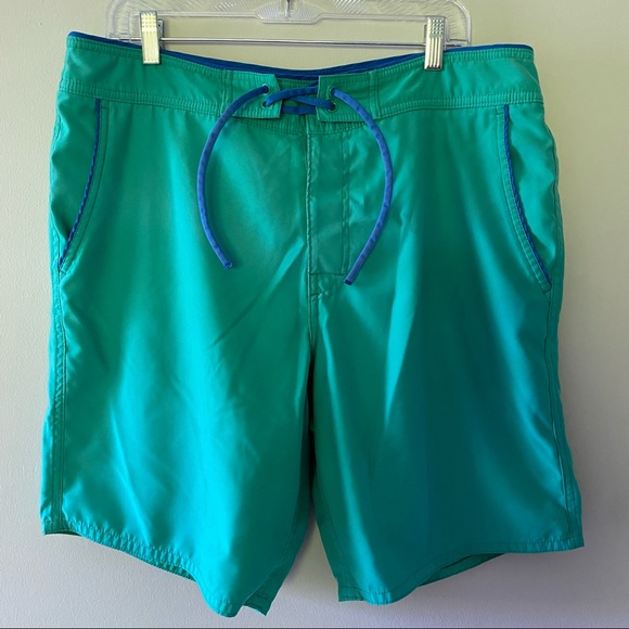 Set of 2 Bonobos Men’s Swim Trunks Blue Green 36